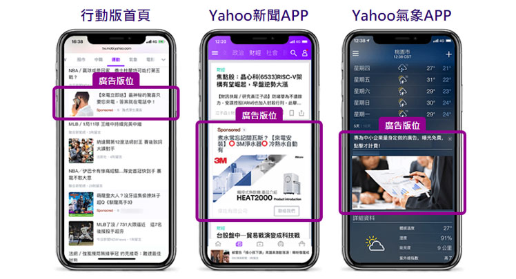 yahoo原生廣告範例